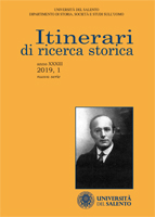 Itinerari di Ricerca Storica - Cover