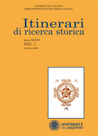 Itinerari di Ricerca Storica - Cover