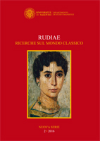 Rudiae. Ricerche sul mondo classico - Cover